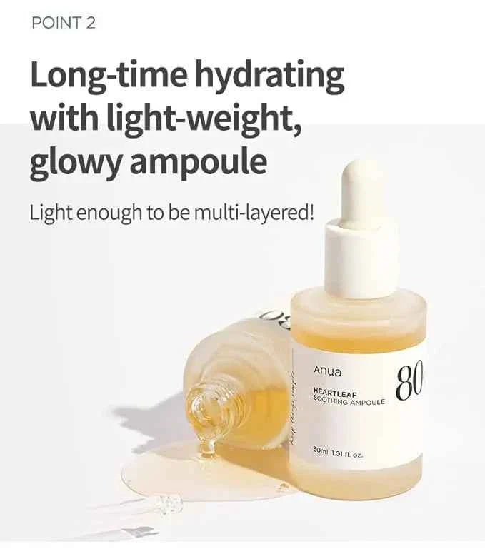 Anua Heartleaf 80 Soothing Ampoule 30ml
