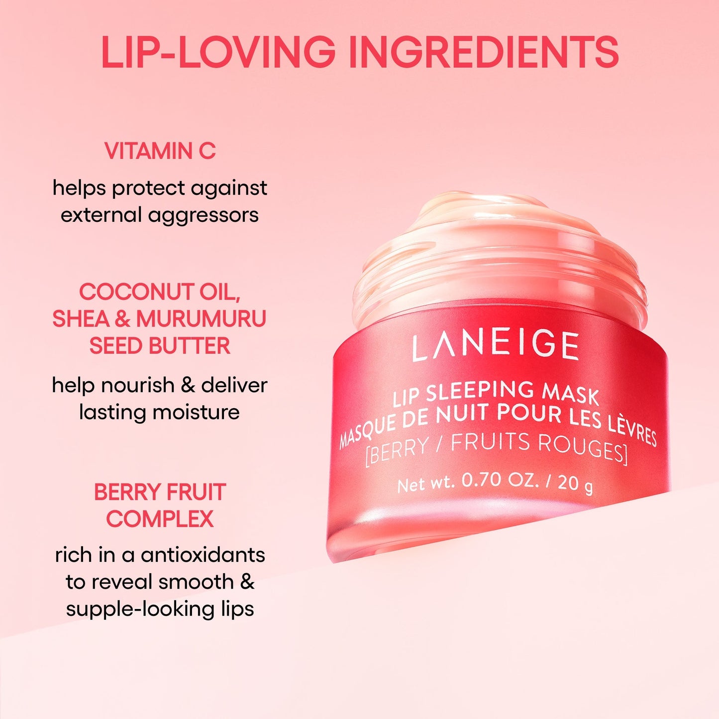 Laneige lip sleeling mask 3g berry