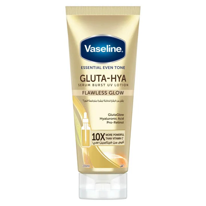 Vaseline Gluta-Hya Serum Burst UV Lotion - Flawless Bright  -200ml
