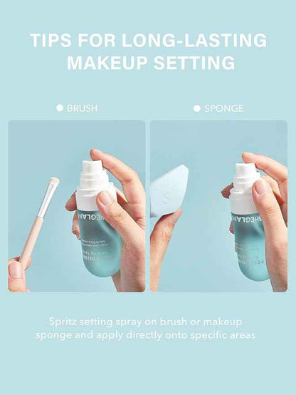 SHEGLAM Press Refresh Setting Spray Moisturizing Long Lasting Makeup Setting Spray Oil-GREEN