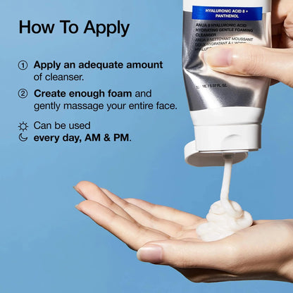 Anua 8 Hyaluronic Acid Hydrating Gentle Foaming Cleanser