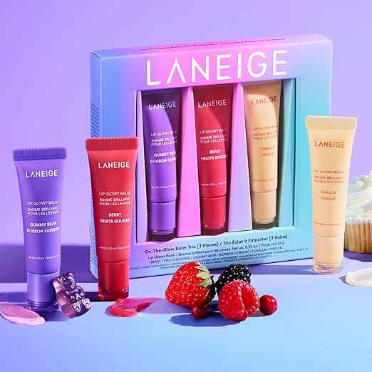 LANEIGE Lip glowy Balm trio pack of 3 set