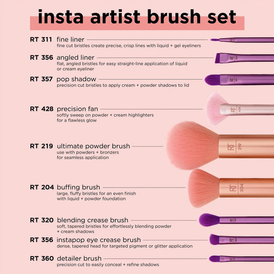 Real techniques instant brush artist set