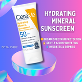 CeraVe | 100% Mineral Hydrating Sunscreen SPF 50 | 75ml / 2.5oz