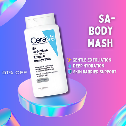 CeraVe | SA Body Wash for Rough & Bumpy Skin
