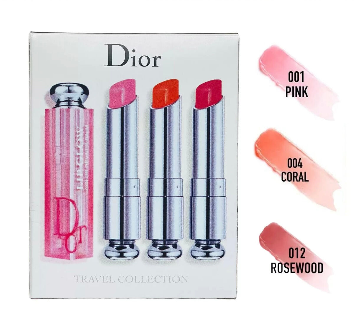Dior addict lip glow set of x3 full size