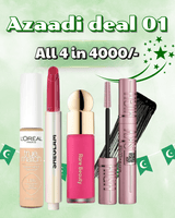 DEAL 03- (concealer, sheglam lip plumper, skyhigh mascara, rare beauty) ( shades will confirm on WhatsApp 03556346258 )
