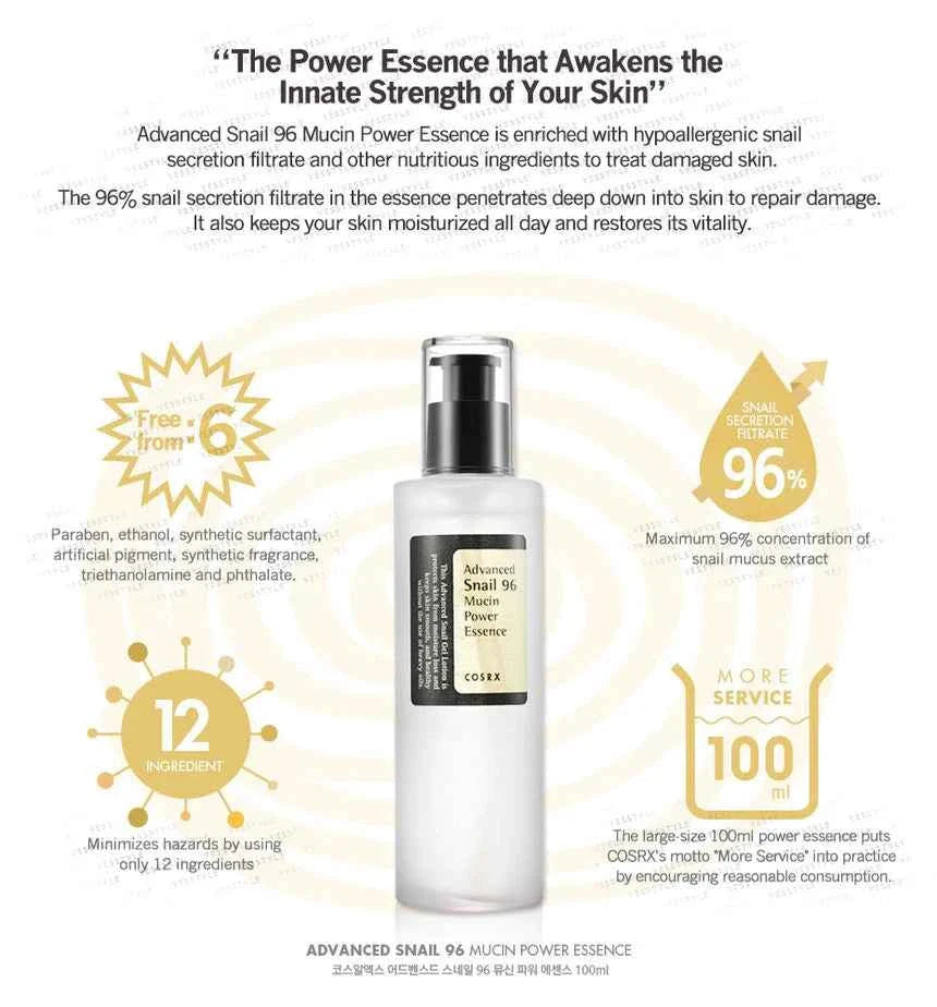 COSRX – Advanced Snail 96 Mucin Power Essence