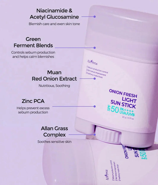Isntree – Onion Fresh Light Sun Stick