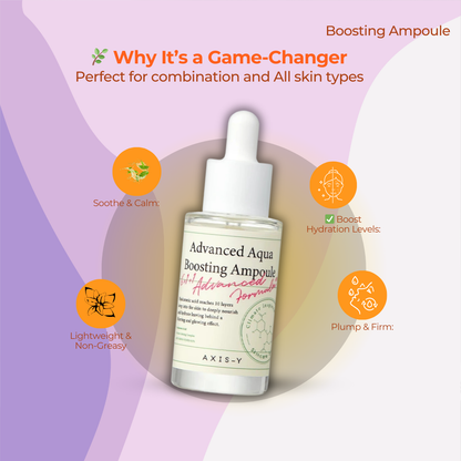 AXIS-Y Advanced Aqua Boosting Ampoule 30ml – Your Skin’s Hydration Hero