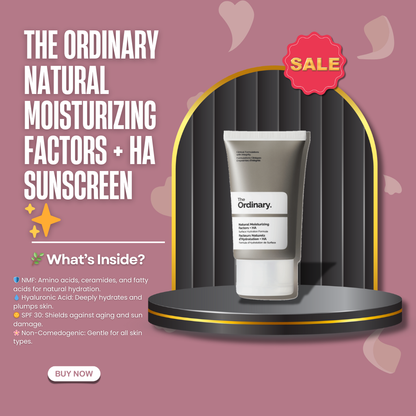 The Ordinary Natural Moisturizing Factors + HA Sunscreen