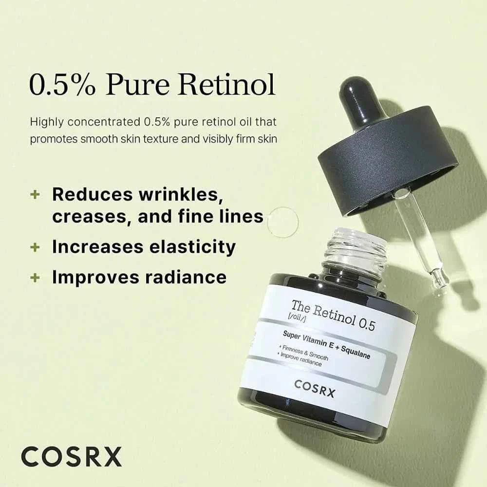 Cosrx – The Retinol 0.5 Super Vitamin E +squalene Oil – 20ml