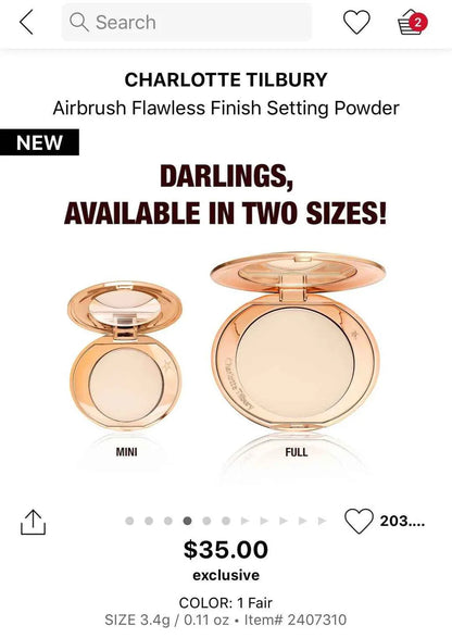 CHARLOTTE'S MINI AIRBRUSH FLAWLESS FINISH