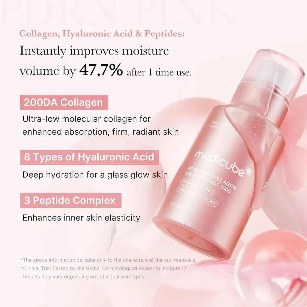 Medicube PDRN Pink Collagen exosome shot ampoule 2000 30ml