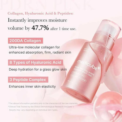 Medicube PDRN Pink Collagen exosome shot ampoule 2000 30ml